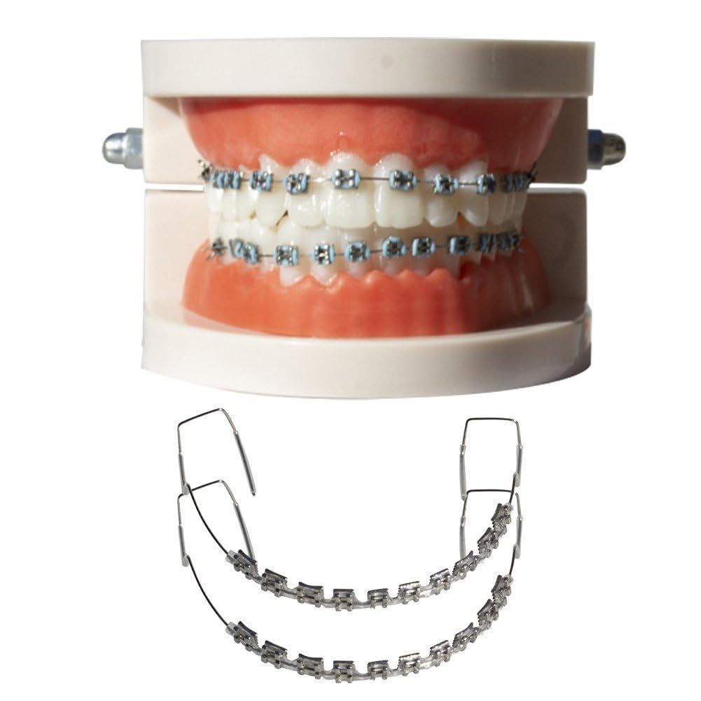 Wudaizhi 10 Bracket-typ, Transparenter Metall-Bracket-Haken, Temporäre Zahndekoration Metalldrähten Und Kieferorthopädischen Ligaturbändern, Zahndekorationen