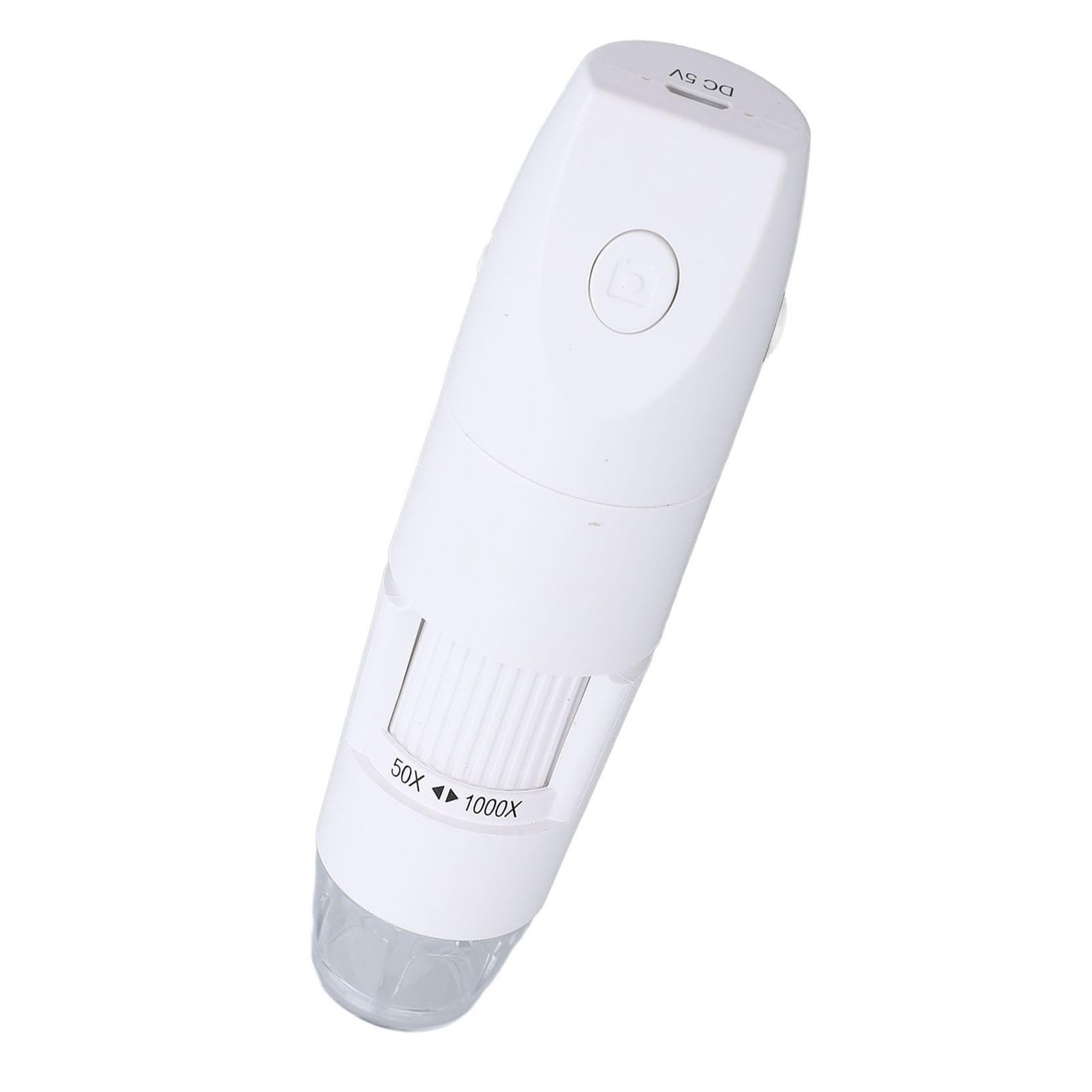 GOWENIC Przenośny Mikroskop Bezprzewodowy 1080P HD |Kamera Cyfrowa USB WiFi 1000X do Kontroli Skóry i Obwodów (WHITE)