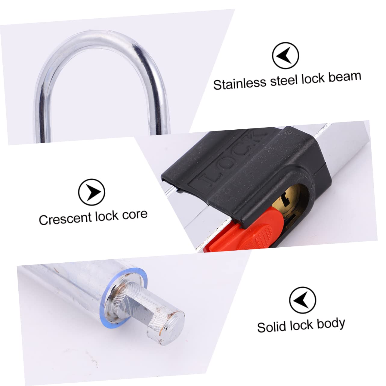 Lucchetto A Catena Antifurto Robusto Lucchetto A Forma Di U Per Bici Ciclismo Sicurezza Valore Oggetti Di Metallo Forniture Per Ciclismo