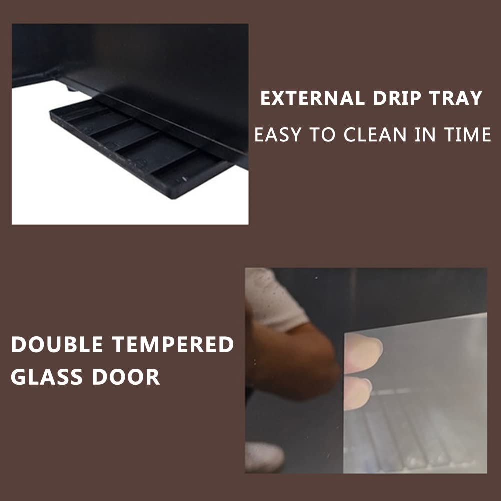 Incubadora de huevos de reptiles, pantalla LED grande, control inteligente de temperatura de doble sistema, funcionamiento sin ruido, perfecto para cultivadores profesionales