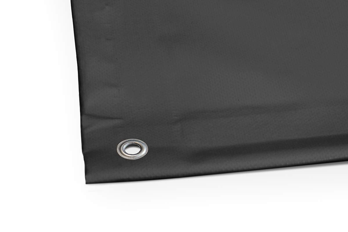 ANKO PLANEN telo in PVC 700 g/m² per camion – telo pesante con orlo e occhielli – telo di copertura industriale rinforzato (Antracite, 4,9 m x 5 m)