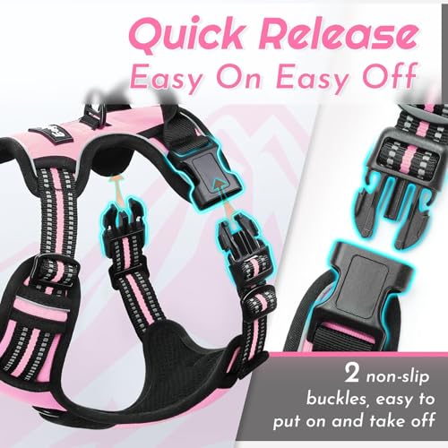 Image of Eagloo Dog Harness for Small Dogs, No Pull Pet Vest with 2 Leash Clips