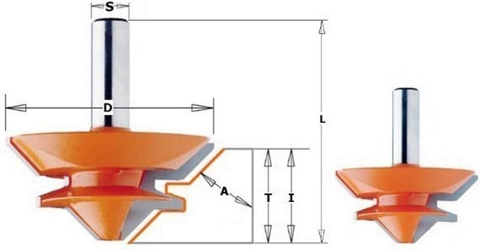 CMT Orange Tools 955.503.11 – Cutter 45 Degree HM S Seals 12 D 70 x 31.7