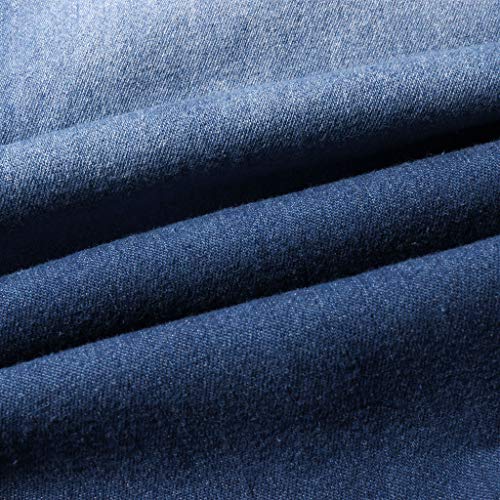 Women's Fringe Washed Bootleg Jeans Ripped Flare Low Rise Fitted Denim Pants Classic Stretch Curvy Bootcut Jeans4