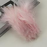 YKAFADE 200 plumas naturales de pavo, 10-15 cm, plumas naturales para manualidades, decoración de máscaras, decoración de fiestas, bodas, manualidades, carnaval, disfraz, rosa