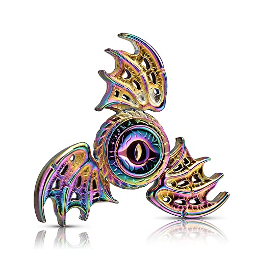 Solid Metal Phoenix Fidget Spinner Sensory Novelty Hand Finger Spinning Toy Stocking Stuffers Ideas ADD ADHD Stress Relief and Anxiety Relieves Reducer for Kids and Adults.