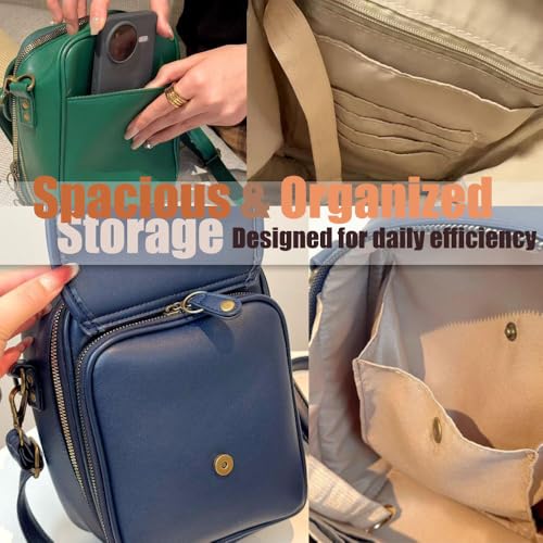 Collaboraten1 Sculpture Crossbody Leather Bag for Women, Anti-Theft Shoulder Purse with Built-in Wallet, Small Messenger Bag2