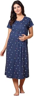 Secret Wish Floral Hosiery Maternity Nighty Price In India