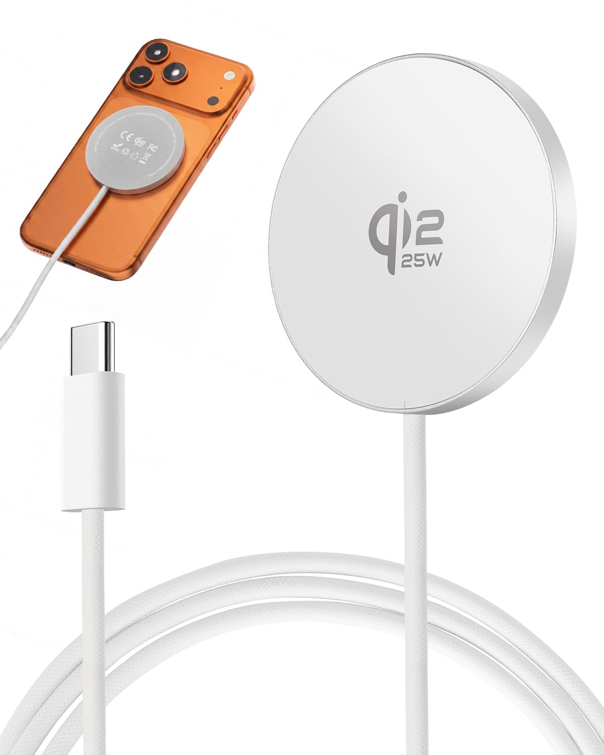 ワイヤレス充電器 【Qi2.2公式認証 25W高速充電】MagSafe充電器 2…