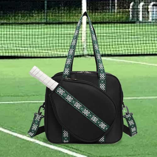 Pickleball Duffle Bag Sports Shoulder Gym Bag with Racquet Paddle Holder Tennis Tote Large Sports Handbag for Men Women4