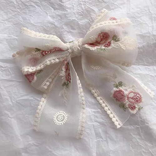 Sourcemall Lace Trim Ribbon, Delicate Cotton Embroidery Ribbon For Wedding/Bridal Decoration, Diy Craft Sewing, Home Decoration, 10 Yards #TOP2