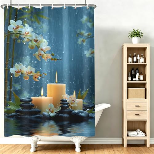 Rideau de douche zen pour s'évader dans un spa japonais - 3