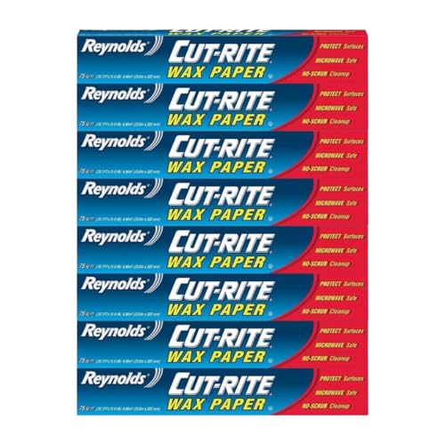 Reynolds Cut Rite Wax Paper, 75 Sq Ft (Pack of 8)
