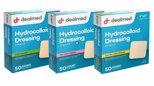 die cutting hydrocolloid dressings Dimora Hydrocolloid Adhesive Bandage, Hydrocolloid Wound Dressing Thin Type 4'' x 4'', Individually Sterile Packed Hydrocolloid Patches, Box of 10 Dressings : Health & Household
