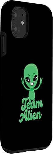 Miniatura 9 de iPhone 13 Pro para Alien Aliens Lovers Green Alien Meme Team Alien Skin Case