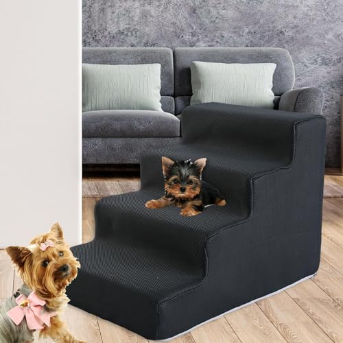 Rampe d escalier pour chien et chat portable et résistante aux rayures 4 étapes - 3