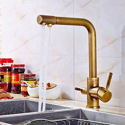 Robinet de luxe à double poignée en finition chromée durable pour vasque de salle de bains