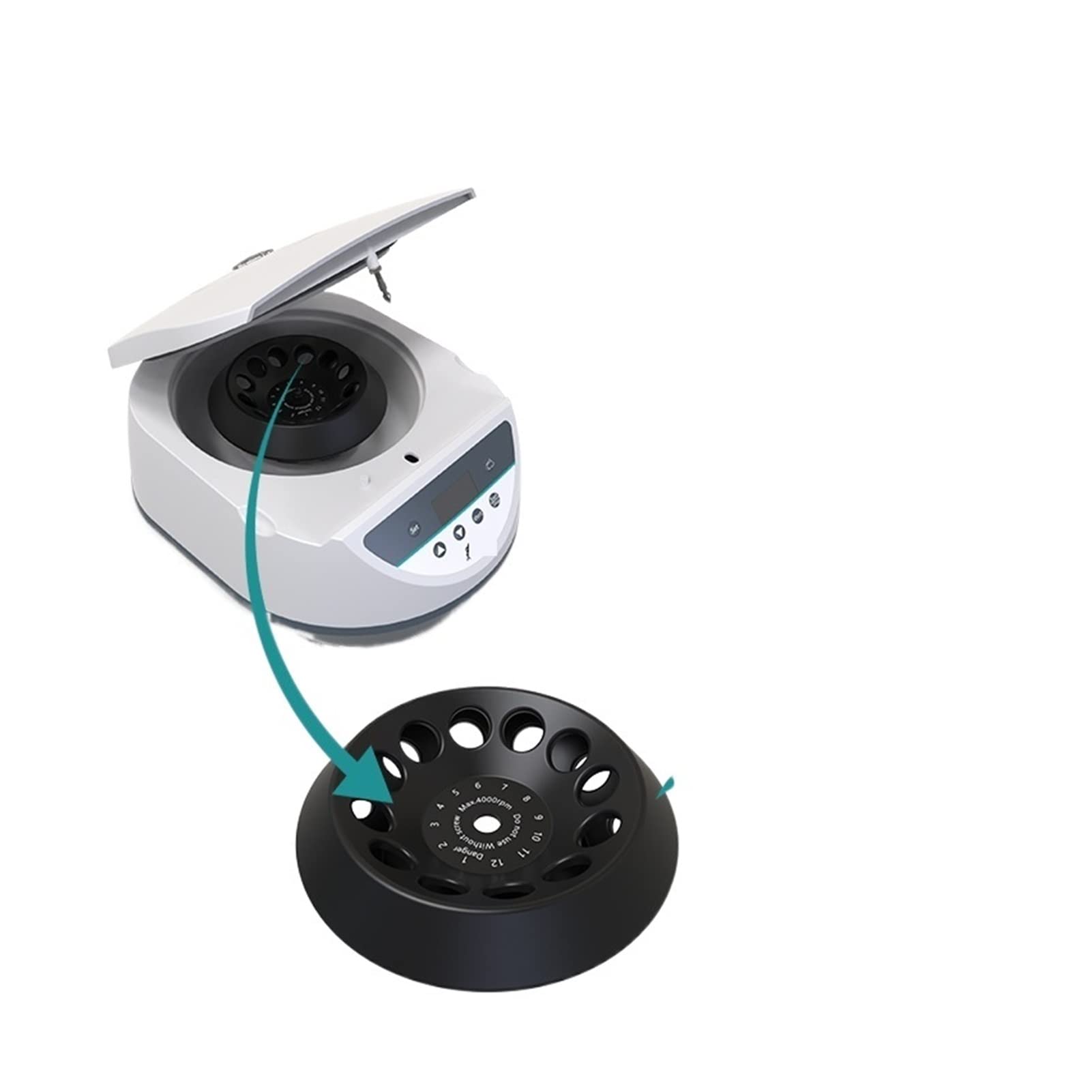 pipeta Plasma centrífuga prp centrifuge máquina digital de sangre médica Centrífuga laboratorio 4000rpm 5 ml 10 ml 15 ml de tubo de centrífuga a,Suministros para equipos de laboratorio(LC-8S (15ml))