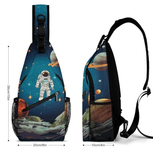 Bolso tipo sling Outer Space para ciclismo y senderismo miniatura 2