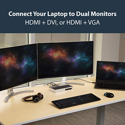 Station d'accueil USB 3.0 StarTech.com double affichage HDMI DVI