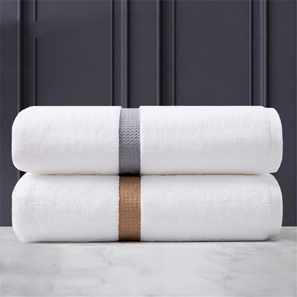 Large Cotton Bath Towel for Men and Women Adults Absorbent Soft Cotton Household Couple Suit Color A Size