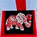 Cifibifun Elephant Crystal Brooch Pin Animal Pendant，Fashion Rhinestone Classic Luxuriant Style with Gift Packing for Girlfriend (Red)