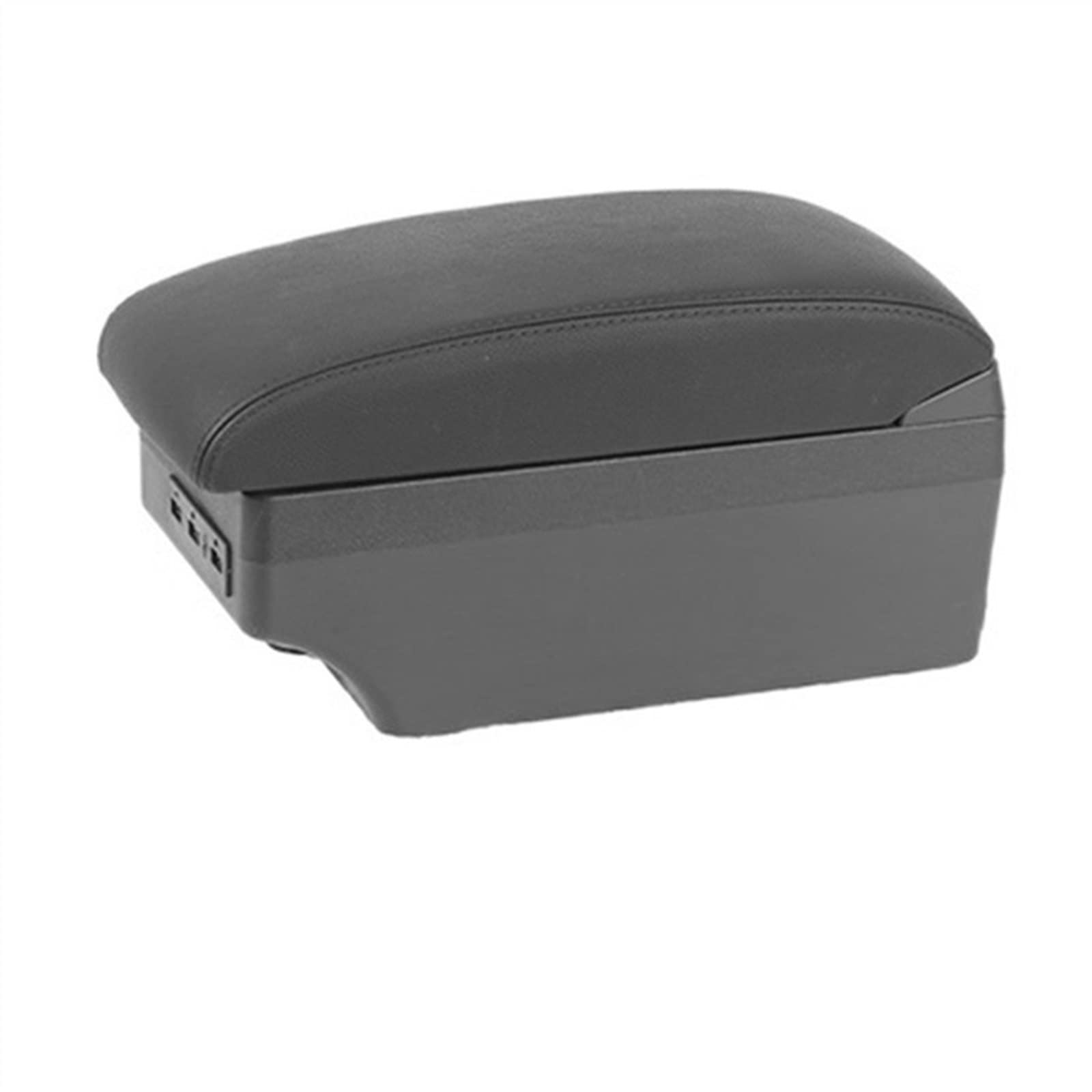 For Hyundai For Solaris 2013 2014 2015 2016 Armrest Box Car Armrest Box Interior Retrofit USB Ashtray(B3-black black 7 usb)