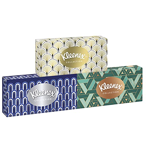 Kleenex Collection Triopack, 24 cajas (8 paquetes de 3), 72 toallitas cada una, paquete grande, pañuelos