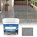 Epoxy Colored Sand Floor Paint, High-Gloss Self-Leveling Epoxy Coating for Interior & Exterior Surfaces, Wear-Resistant & Non-Slip Marble Effect Finish, 35oz (1KG), dark gray