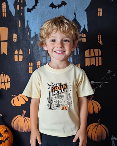 Halloween Shirts for Kids Boys Girls Toddler Halloween Shirt Pumpkin Shirts Ghost Clothes Short Cotton Sleeve Tee 2T-8Y2