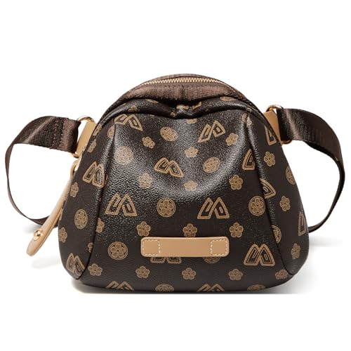 LAORENTOU Small Backpack Purse for Women Cowhide Mini Leather Backpack for Women, Ladies Small Shoulder Crossbody Handbags