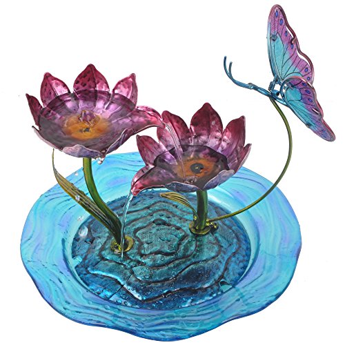 Peaktop 3215240A Glass Fountains, Multicolor