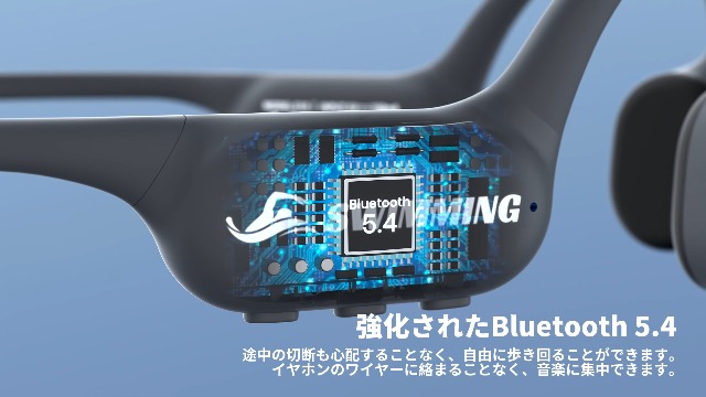 Amazon.co.jp: 骨伝導イヤホン bluetooth 5.4 kemeskin 水泳 IP68完全