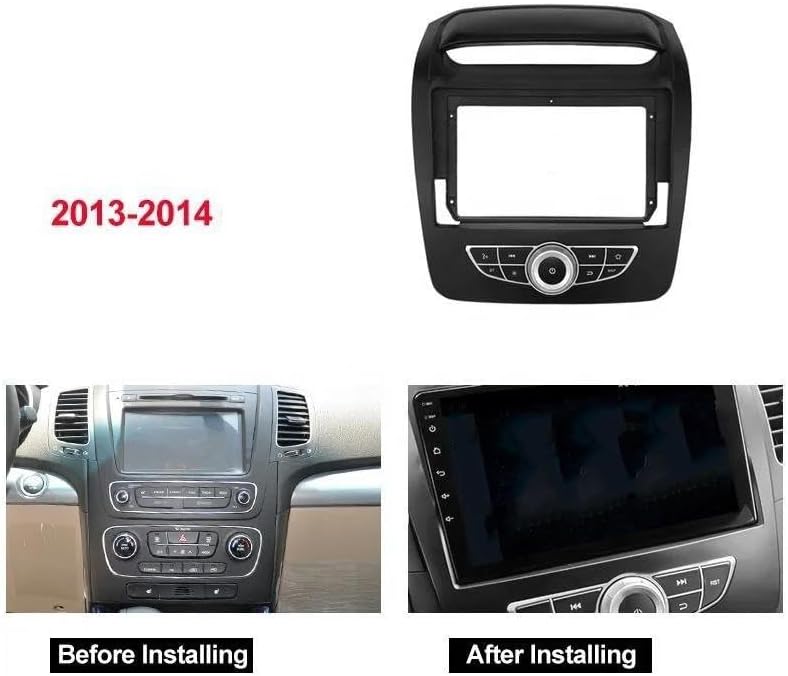 9インチカーラジオステレオパネル に適合する 起亜 に適合する ソレント XM 2012-2015 ラジオパネルフェイシア ラジオパネルフェイシア に適合する  キア ソレント 2013 2014 2DIN 9インチ カーラジオ インストール DVD GPS 車の ステレオラジオパネル,ホタルキット,顔 ... ステレオパネルダッシュ に適合する キア ソレント 2013 2014 2DIN 9インチ カーラジオ インストール DVD GPS