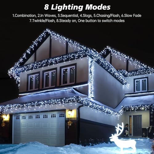 Topported SL-520 Icicle Christmas Lights Outdoor thumb #2