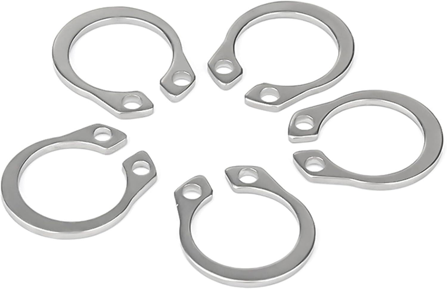 External Retaining Rings, Snap 5 Pcs 304 Stainless Steel Shaft Clip, 75-85Mm for Automobiles, Electrical and Bearings(85mm)