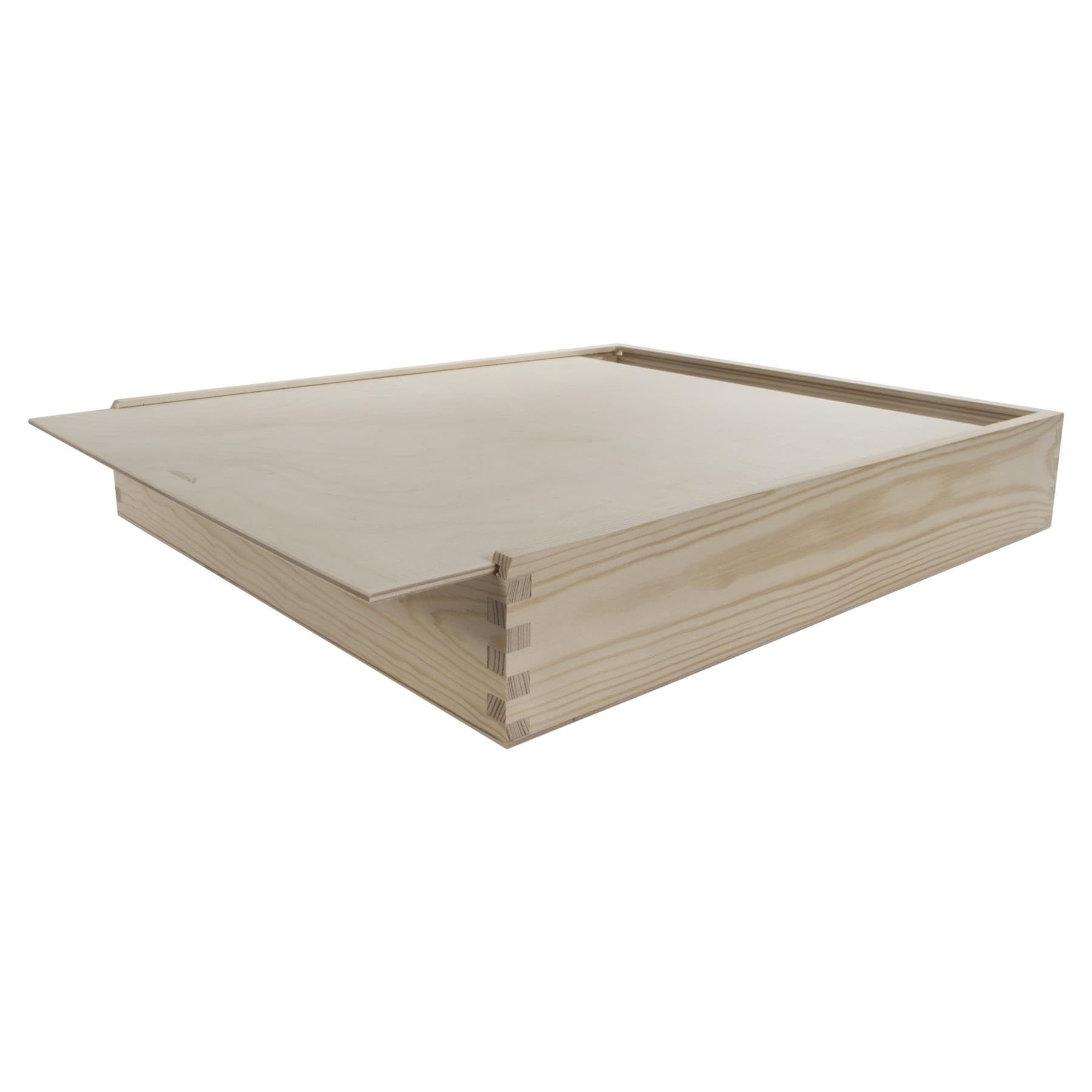Wooden Keepsake Box for 12x12"" / 30x30 cm Prints and USB Plain Unpainted