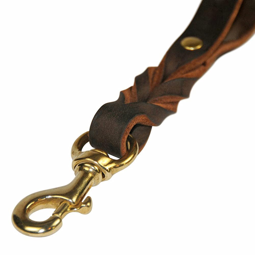 Correa Corta for Perros, Resistente, de 30 cm, un Solo Paso, Correa tracción for Mascotas, Cuero for Entrenamiento Paseo