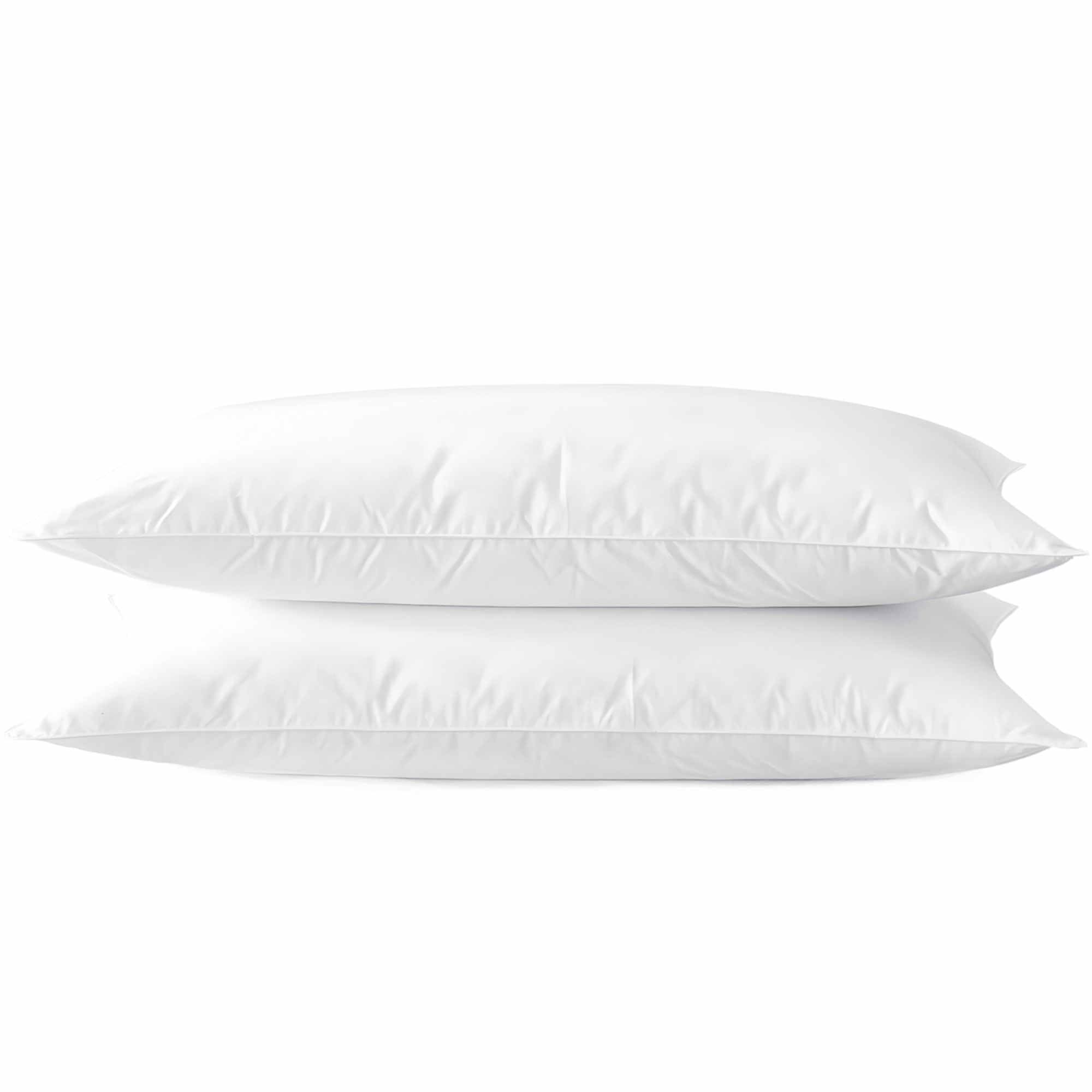 similar ultra thin flat soft bed pillows queen size set of 2 pack for sleeping 20"x30", hypoallergenic skin friendly machine washable
