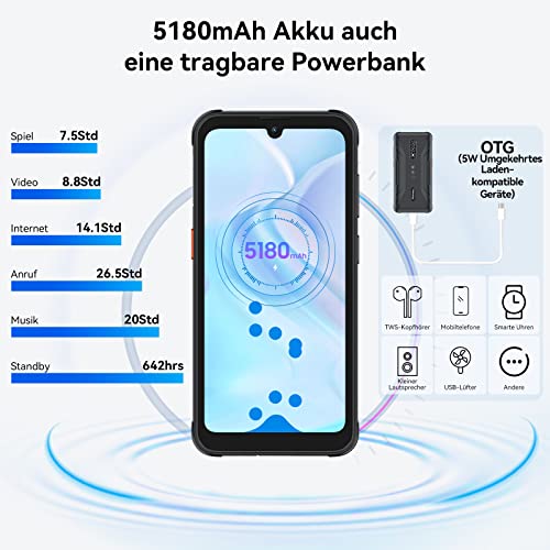 Outdoor-Smartphone Blackview BV5200 Pro mit IP69K Schutz und 7GB RAM