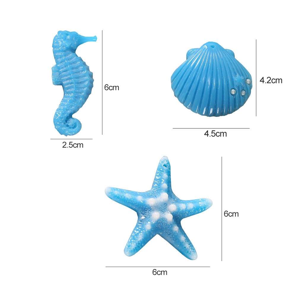 Kit 54 Ciondoli Mare In Oro Stile - Tartarughe, Stelle Marine, Sirene Per Gioielli Fai Da Te, Con Scatola Di Plastica