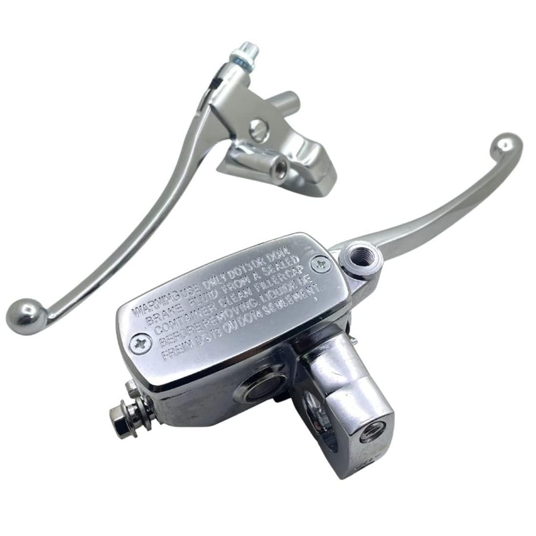 1 paio di leve freno frizione moto universali cromate da 25 mm e 1 pollice, serbatoio cilindro principale per Honda Shadow VT600 VT750 VT1100 VT1300 VTX1300 VF750 VLX Deluxe Aero ACE Spirit Magna