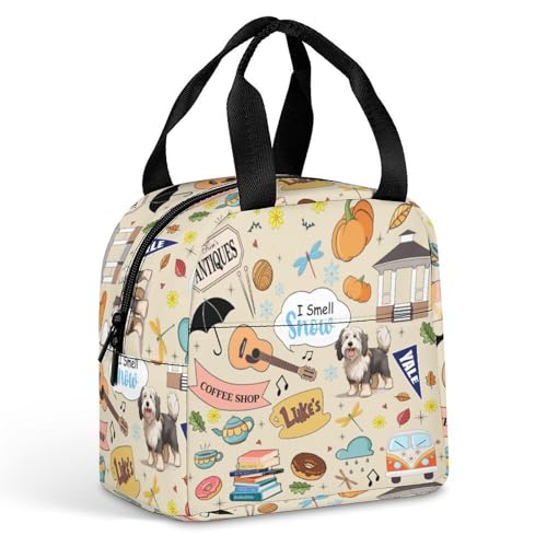 Funny Lunch Bags for Women, Novelty Graphic Lunch Tote Bag,