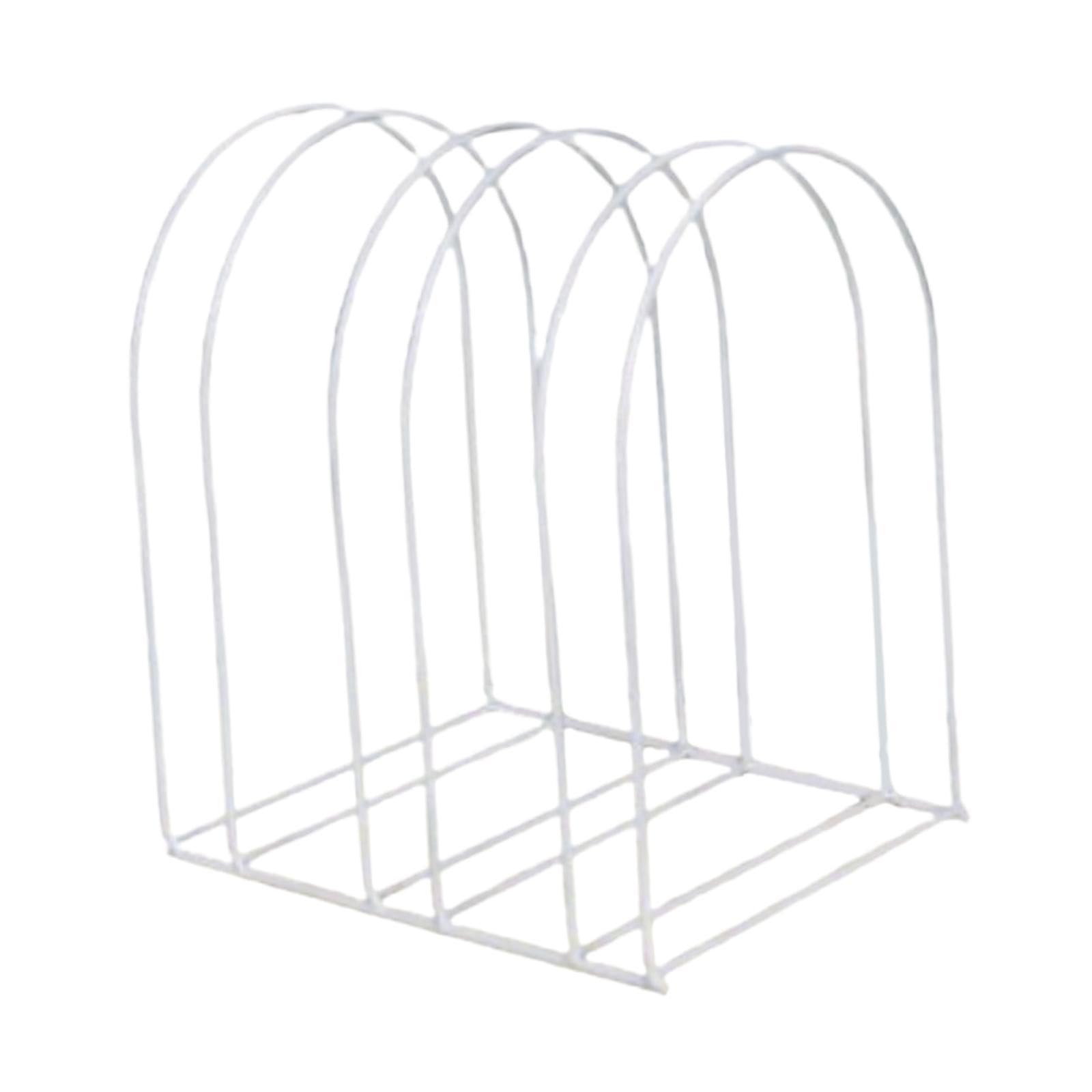 Baoblaze Organizzatore per cappelli, porta cappelli, decorazione moderna, scaffale in metallo, espositore per cappelli di lana, portaoggetti per cappelli in, Bianco