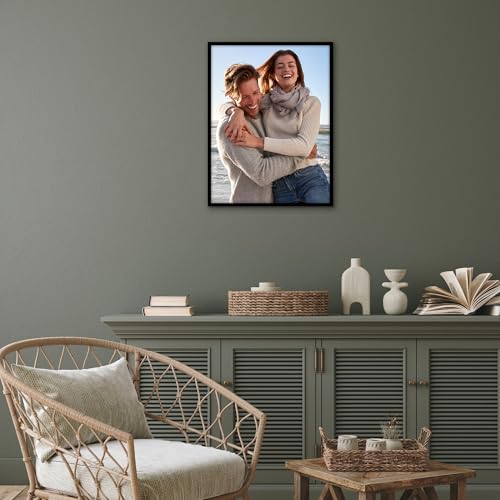 Americanflat Bilderrahmen 45x60 cm - schmaler Bilderrahmen - Schwarz – Ansicht 5