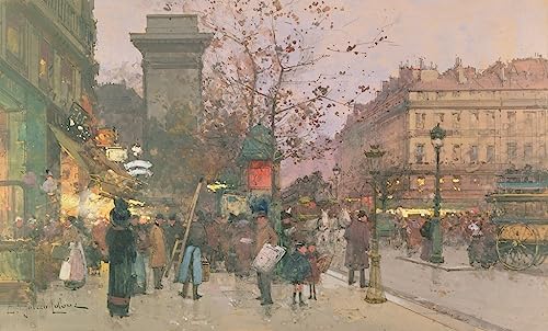 Peinture murale Porte Saint Denis Galien Laloue affiche impression prints toile salon