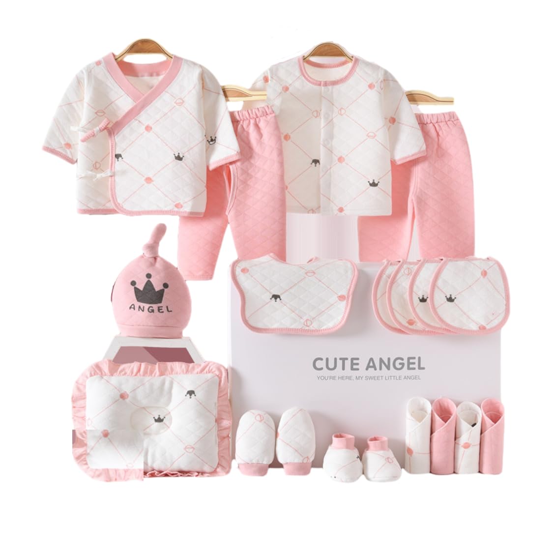 Winter Warm Newborn Baby Boy Girl Clothes Set Newborn Gifts Set Premium Cotton Baby Clothes Accessories Set Fits Newborn to 3 Months