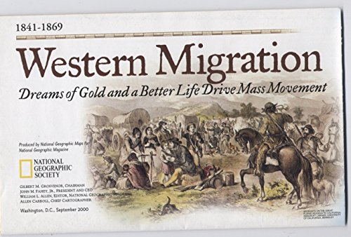 Carte National Geographic Western Migration pour revivre le reve de l'or