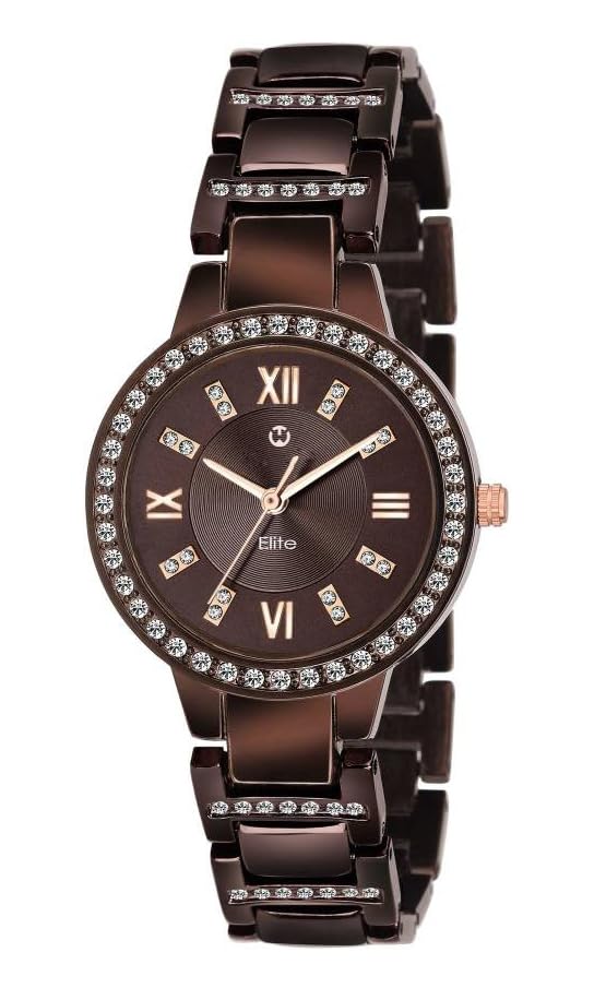 WIZARD TIMES Womens Watch, Rose Gold Stainless Steel Strap, Silver Dial Analog Wrist Watch, Water Resistant, Formal & Casual Wear, Gift Watch for Women (Brown) (B0DBZW6ZVJ) Amazon Price History, Amazon Price Tracker