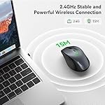 TECKNET Wireless Mouse, 2.4G USB Computer Mouse with 6-Level Adjustable 4800 DPI, Silent Mouse Quiet Click，30 Months Battery, Ergonomic Grips, 6 Buttons Portable for PC, Chromebook, Mac - Grey - Image 5